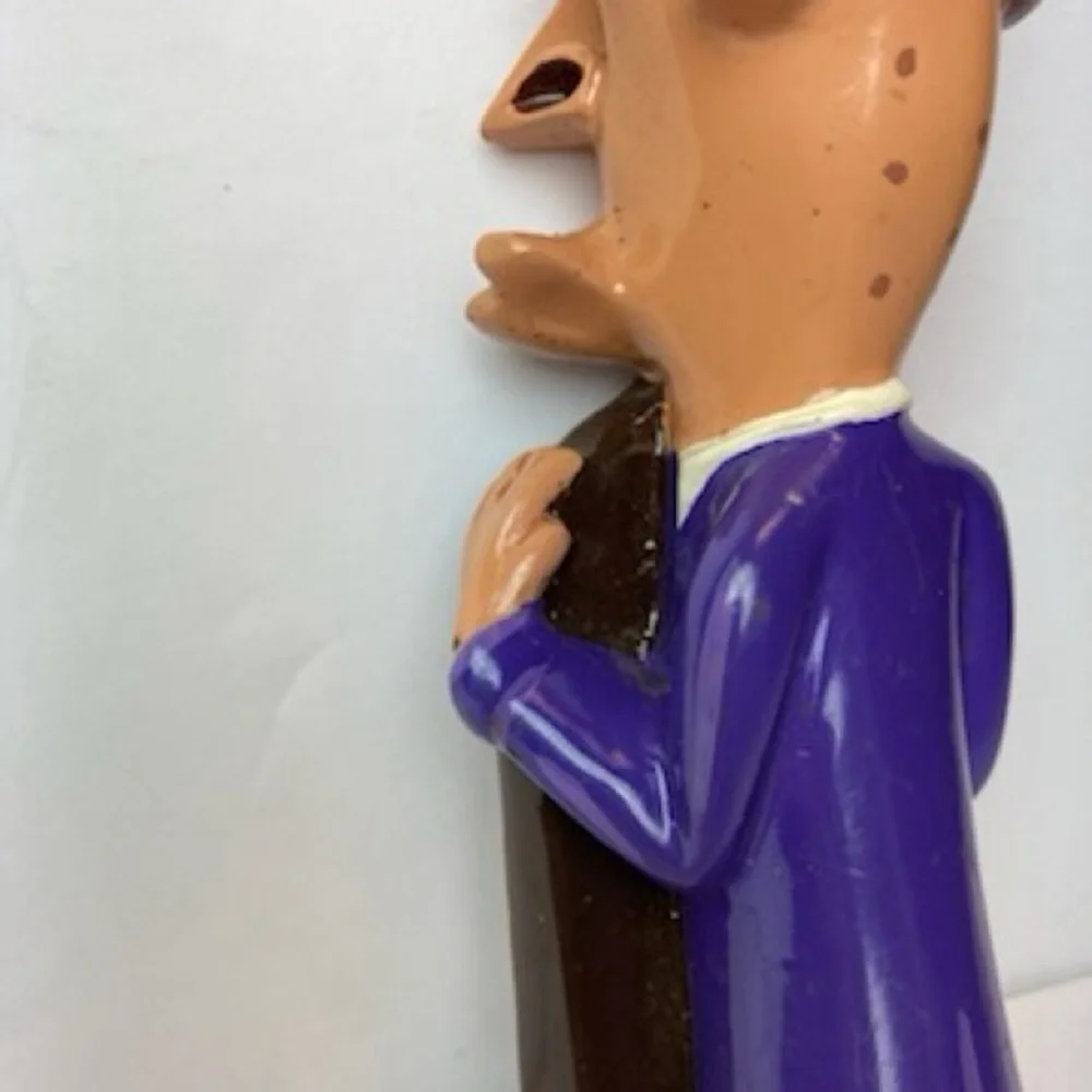 Lost Coast Brewery Downtown Brown Beer Tap Handle Duane Flatmo Art Figural VTG